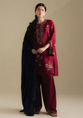 3-PC Unstitched Embroidered Plain Khaddar Coco By Zara Shahjahan | DAWN-5B
